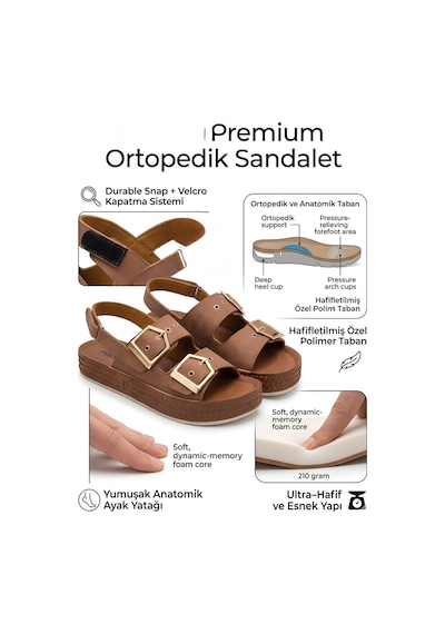 Mcdark Kadın Hafif Taban Yazlık Sandalet-taba