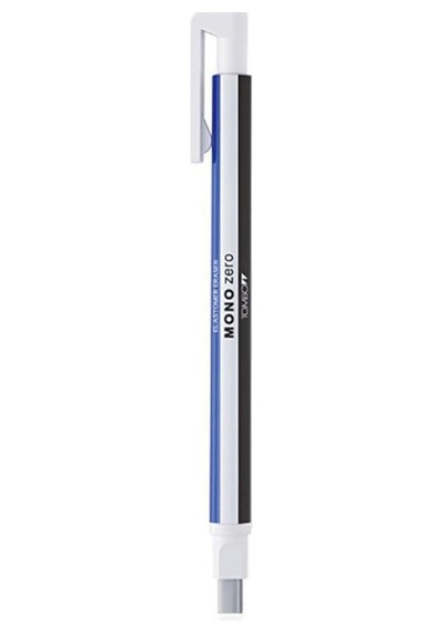 Tombow Mono Zero 2,5mm Yassı Uç Çizgili Basmalı Kalem Silgi Refil