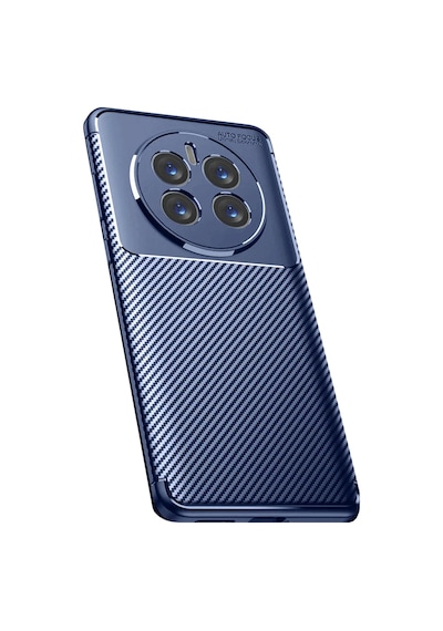 Realme 12 Pro Plus Kılıf Esnek Karbon Desenli Şık Premium Silikon Kapak Ryc/a.f.karbon Lacivert