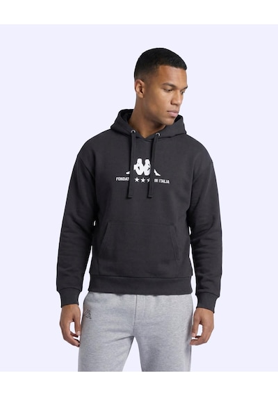 Kappa Fontado Hodie Erkek Siyah Regular Hoodie