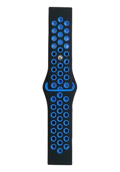 Newface Watch 20mm Spor Delikli Kordon - Siyah-mavi Diğer