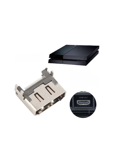 Ps4 Hdmi Port Soket Yedek Parça Ps4 Fat Kasa Uyumlu Playstation 4 Tamir 1. Sınıf Oem Yedek