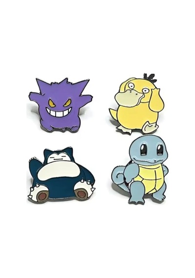 Pokemon Kadın Broş, Çocuk Broş, İğneli Broş Klipsli Broş Yaka Broşu Çeket Yaka İğnesi, Mineli B177