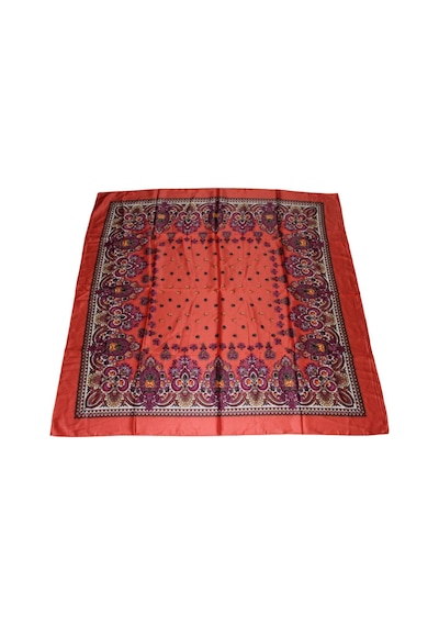 Tikitonki Nar Çiçeği Renkli Kare Kesim Eşarp - 90x90 Canlı Ve Şık Aksesuar Nar Çiçeği Nar Çiçeği