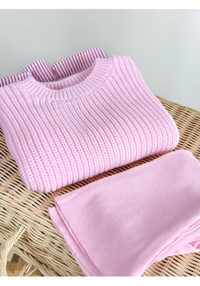 Unicorn Kız Çocuk Taytlı Takım Pembe