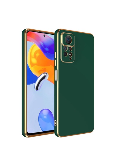 Xiaomi Redmi Note 12 Pro 4g Kılıf Bark Kenarları Altın Renk Kılıf