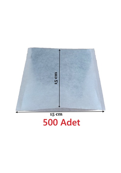 Çay Demleme Filtresi Boş Demlik Poşeti Büyük Endüstriyel Boy Kazan Galoşu Bonesi 15x15 Cm 500 Adet E