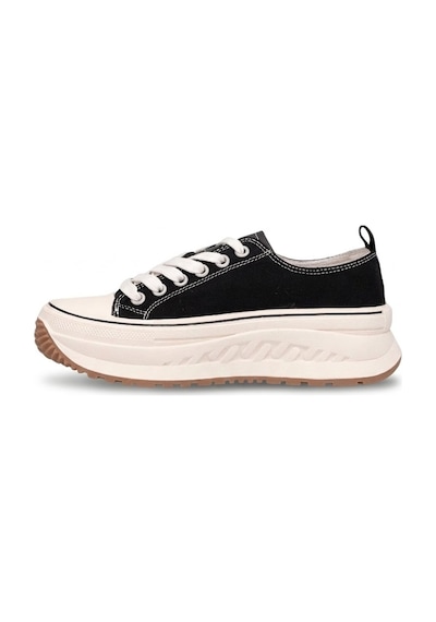 Lufian 121230092 Shay Kadın Hakiki Deri Klasik Sneaker Siyah Siyah