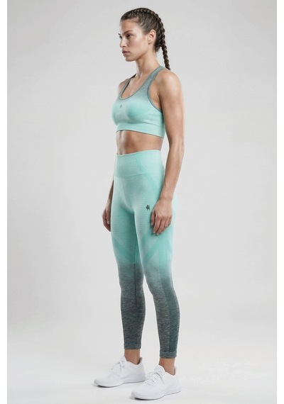 Woneagle Tayt Mint Yeşili Degrade Dikişsiz Seamless Spor Tayt Mint Yeşil Mint Yeşil