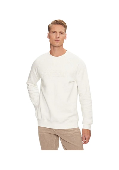 Guess Z4yq16k9v31 New Aldwin Cns Erkek Sweatshirt Ekru