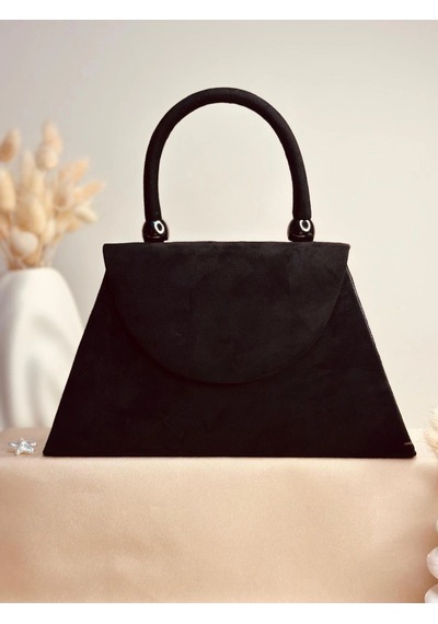 Elora Atelier Elora Prizma Prime Süet Siyah Çanta Çok Renkli