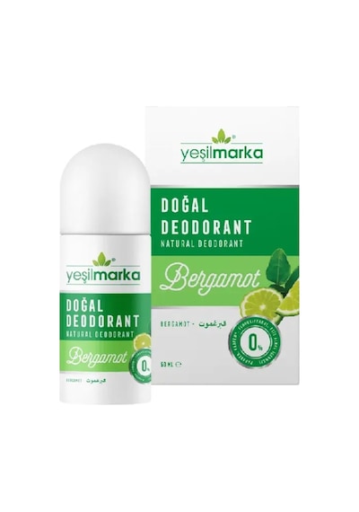 Yeşilmarka Bergamot Kokulu Doğal Unisex Roll-On Deodorant 50 ML