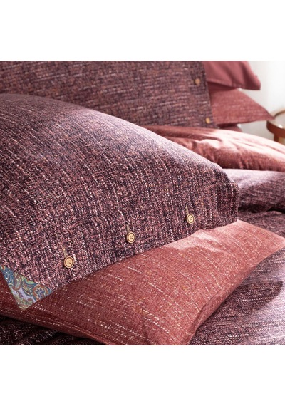 Glamis King Size Battal Boy %100 Pamuk Flanel Pazen Nevresim Takımı Bordo Bordo