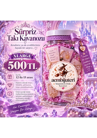 Sürpriz Takı Kavanozu X Large Çok Renkli