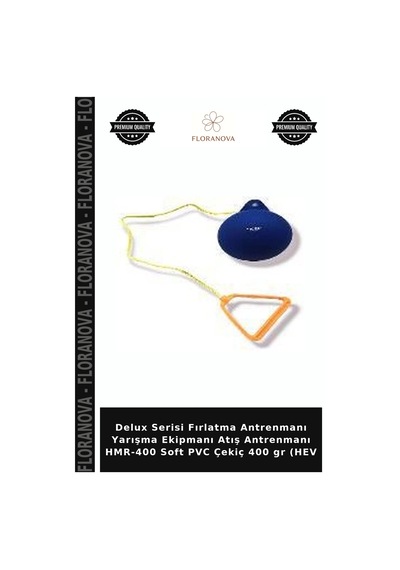 Delux Serisi Fırlatma Antrenmanı Yarışma Ekipmanı Atış Antrenmanı Hmr-400 Soft Pvc Çekiç 400 Gr Hev