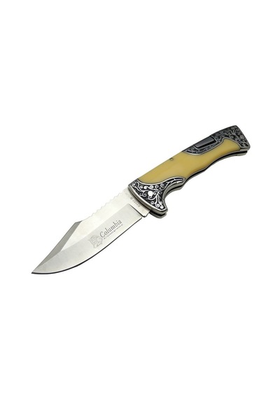 A3157c Av / Kamp Çakı 23 Cm - Sedef İşlemeli Saplı Çok Renkli