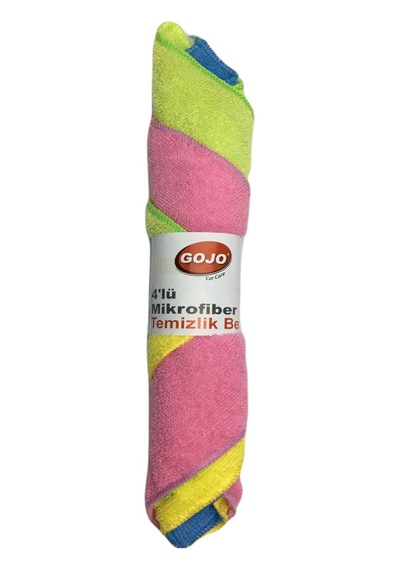 Gojo Mikrofiber Temizlik Bezi 4 Lü 30x30 Cm