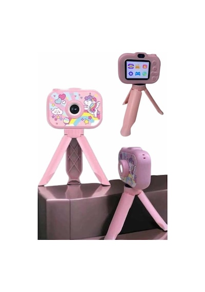 Çocuklara Özel Ayaklı Mini Fotoğraf Makinesi Dijital Lcd Ekran