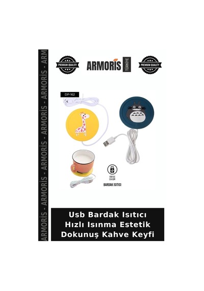 Usb Bardak Isıtıcı Hızlı Isınma Estetik Dokunuş Kahve Keyfi