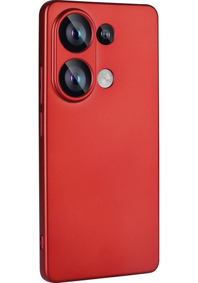 Goocamp Poco M6 Pro 4g Kılıf Premier Silikon Kapak - Kırmızı Kirmizi