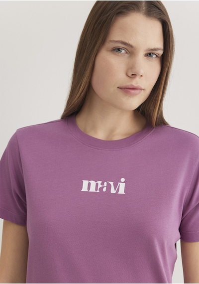 Mavi - Mavi Baskılı Pembe Tişört 1612241-70987 Pembe