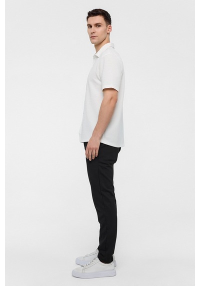 Backandbond Beyaz Regular Fit Örme Gömlek