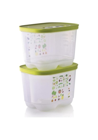Tupperware Tupperaware Sera Buzdolabı Saklama Kabı Dikey 2 X 18 L Çok Renkli