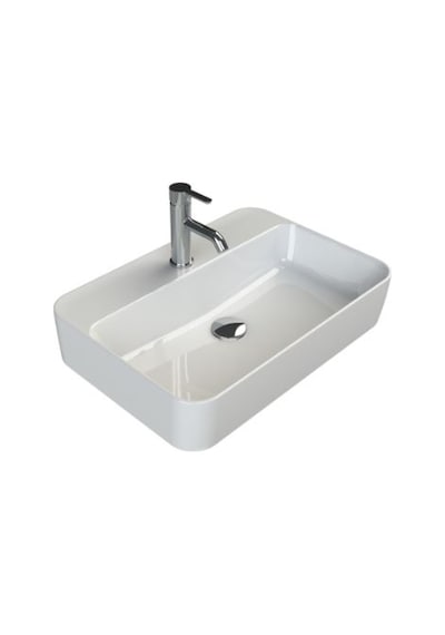 Turkuaz Seramik Hera Lavabo Bataryalı 60 x 42 CM