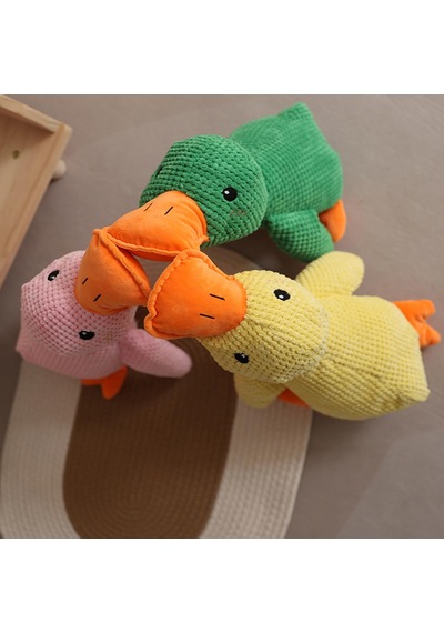 Madpet Köpek Oyuncağı Sesli Peluş Ördek 45 Cm - Yeşil