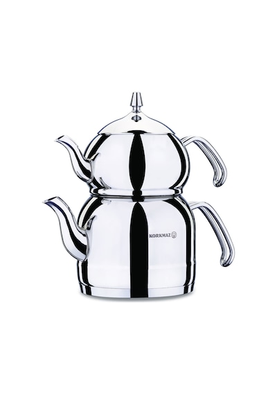 Korkmaz Efendi Çaydanlık Takımı Çelik