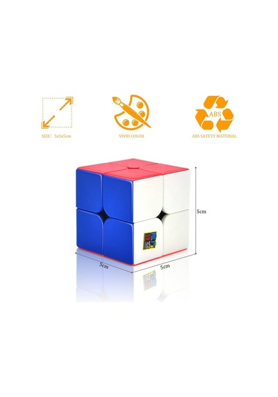 Moyu Meilong 2x2 Manyetik Bloklar 2m - Mıknatıslı Standlı Tornavidalı Stickersız Akıl Zeka Rübik Küp
