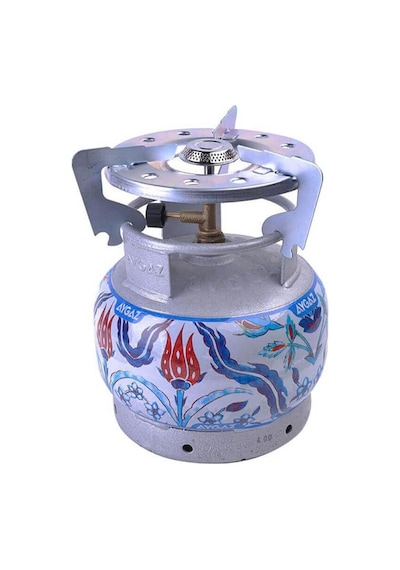 Ekonomik Lpg'li Kamp Ocağı, Dar Çember Taşınabilir Ocak, Taşınabilir Gazlı Ocak Başlık, 2,35 Kw Isı Gücü, Tüp Dahil Değildir Çok Renkli