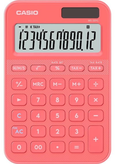 Casio Ms-20yc-cl-w-dp Hesap Makinesi Desktop Gri - Siyah