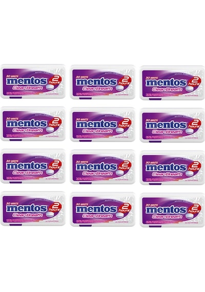 Mentos Clean Breath Orman Meyvesi Ferahlığı Tatlandırıcılı Tablet Şekerleme 12 x 21 G