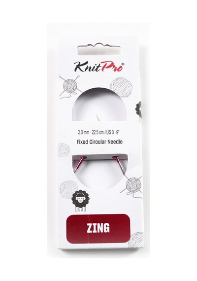 Knitpro Zing Sabit Misinalı Örgü Şişi 22,50 Cm 2.00mm 47080
