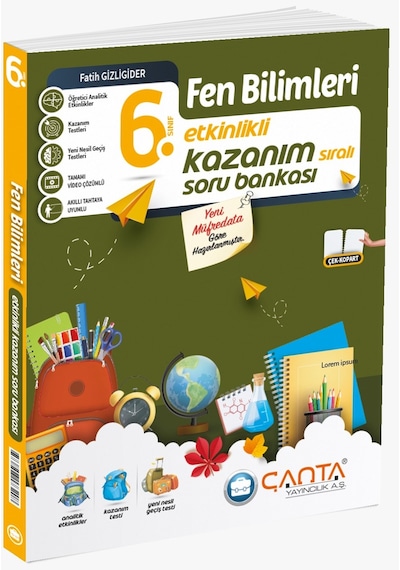 Çanta 2026 6. Sınıf Fen Bilimleri Etkinlikli Kazanım Soru Bankası