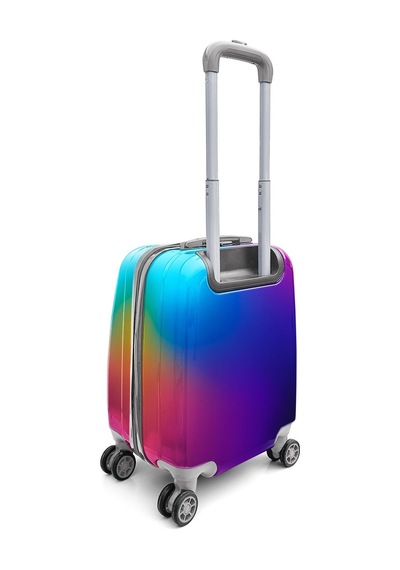 Coral High Renkli Desenli Mini Kabin Boy Valiz 40cm 16766 Çok Renkli