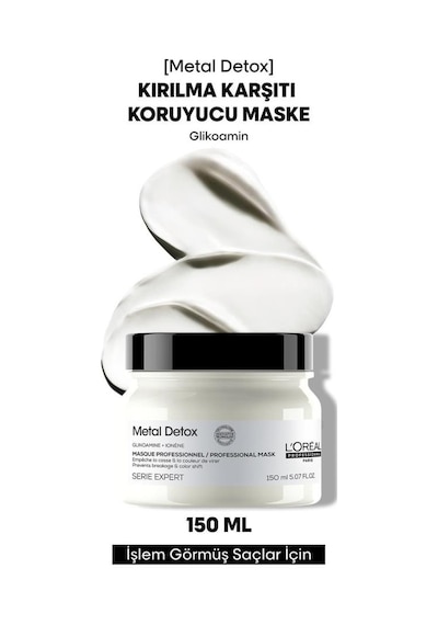 Loreal Professionnel Metal  İşlem Görmüş Ve Yıpranmış Saçlar İçin Kırılma Karşıtı Koruyucu Maske 150 Ml