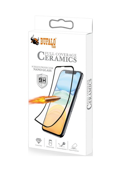 Bufalo Samsung Galaxy Uyumlu A14 Ekran Koruyucu Seramik Nano 9D Tam Kaplama