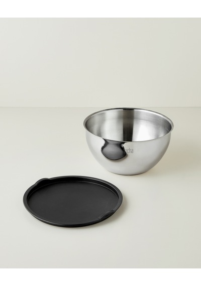 English Home Hecha Paslanmaz Çelik 3'lü Saklama Kabı 16-20-24 Cm Siyah