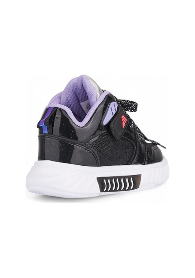 537 Çocuk Okul Öncesi Bilekli Sneaker Siyah/lila