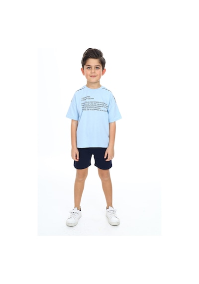 Toontoy Kids Toontoy Erkek Çocuk Baskılı Şortlu Takım Mavi