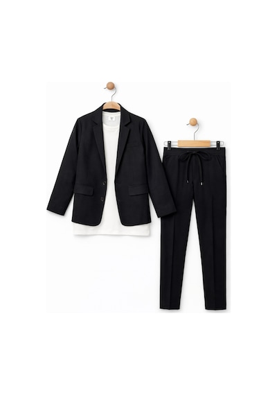 Ahengim Erkek Çocuk Modern Casual Slim Fit Takım Elbise Ak2850 Siyah Ahengim Erkek Çocuk Modern Casual Slim Fit Takım Elbise Ak2850 Siyah