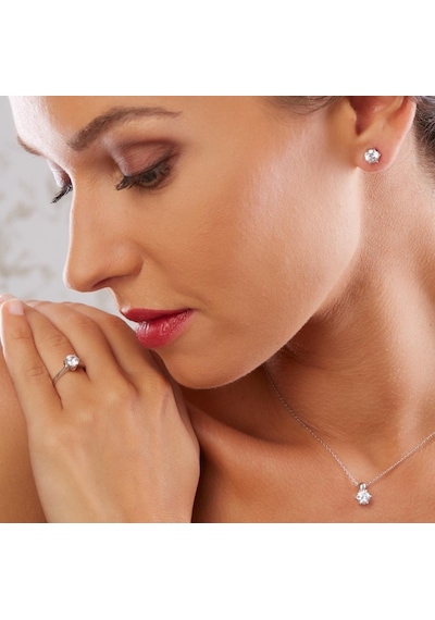 Mia Vento Effective Diamond 1.00 Karat Prenses Tektaş Gümüş Yüzük