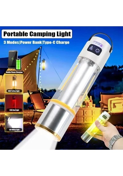 Ers 1000 Lümen Güçlü Aydınlatmaya Sahip Gold Gp-222 İle Kamp Gecelerini Aydınlatın Hem El Feneri Hem De Kamp Lambası Olarak Kullanılabilen Çok Fonksiyonlu Yapısı, Usb Şarj Özelliği Ve Dayanıklı Gö Çok Renkli 83648012 Ers 1000 Lümen Güçlü Aydınlatmaya Sahip Gold Gp-222 İle Kamp Gecelerini Aydınlatın Hem El Feneri Hem De Kamp Lambası Olarak Kullanılabilen Çok Fonksiyonlu Yapısı, Usb Şarj Özelliği Ve Dayanıklı Gö Çok Renkli 83648012