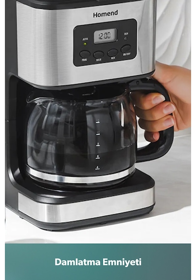 Homend Coffeebreak 5006h Otomatik Zaman Ayarlı Xl (12 FİNCAN) Filtre Kahve Makinesi