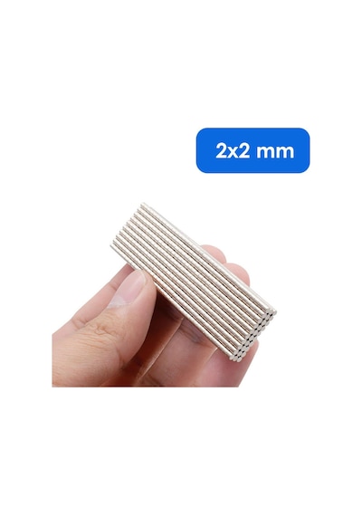 Çap 2 Mm X Kalınlık 2 Mm Neodyum Mıknatıs - 25 Adet