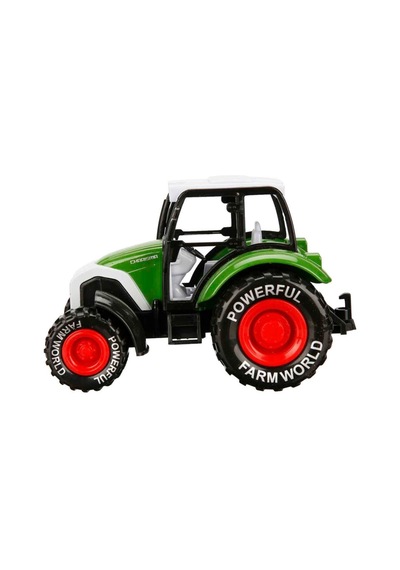 Çek Bırak Metal Traktör 15 Cm - Yeşil