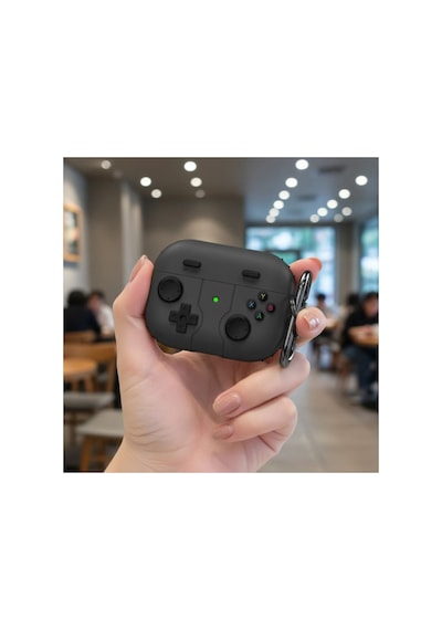 Caseonn Xiaomi Redmi Buds 6 Pro Kılıf Retro Gamepad Siyah