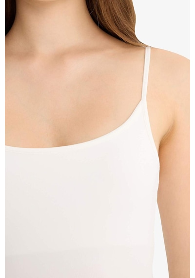 Defacto İnce Askılı Basic Düz Çıtçıtlı Body F9522ax25auwt32 Beyaz-wt32
